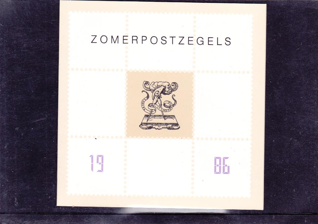 Bedankkaart Zomer 1986 (456,384), Verzenden