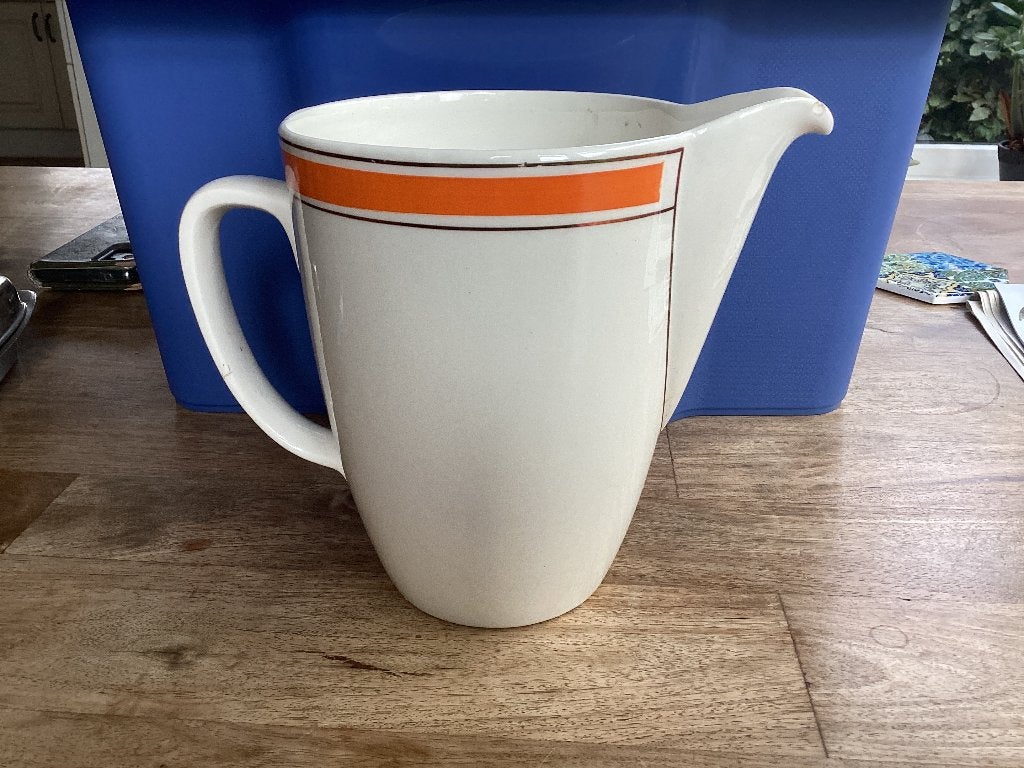 Antieke melk/ waterkan 1,5 liter Petrus Regout, Ophalen