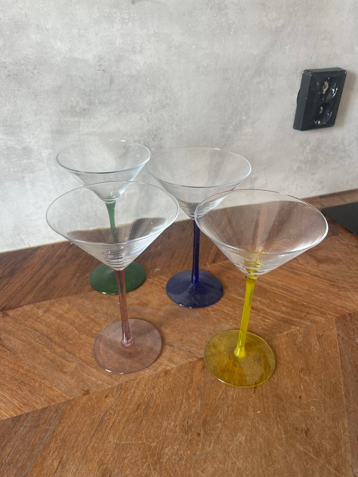 Vintage glazen cocktail, Ophalen of Verzenden, Zo goed als nieuw, Overige typen