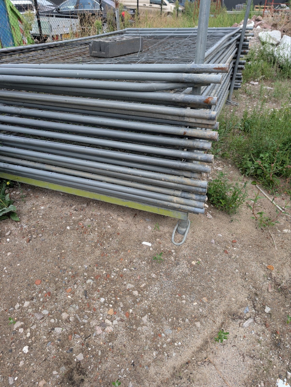80 stuks bouwhekken met kunstof voeten, Doe-het-zelf en Verbouw, Ophalen of Verzenden, Gebruikt, Overige typen, 2 tot 5 meter