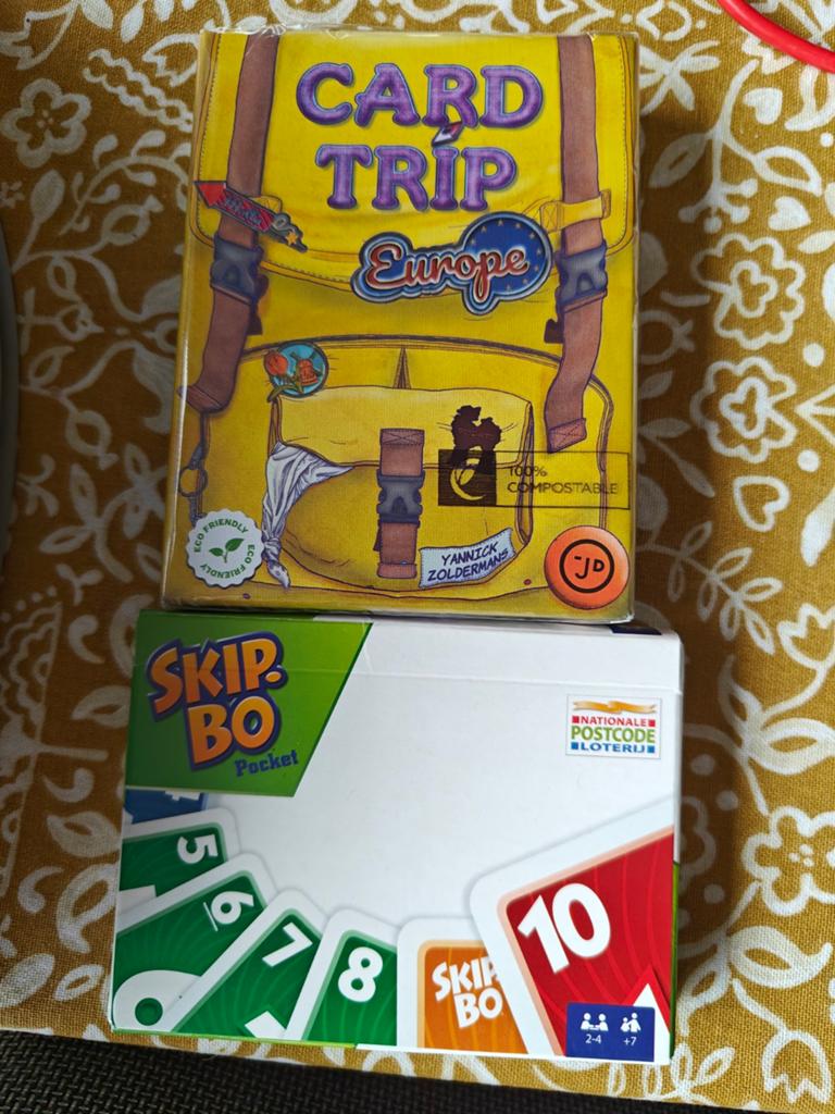 Card Trip Europe & Skip Bo Pocket, Ophalen, Nieuw