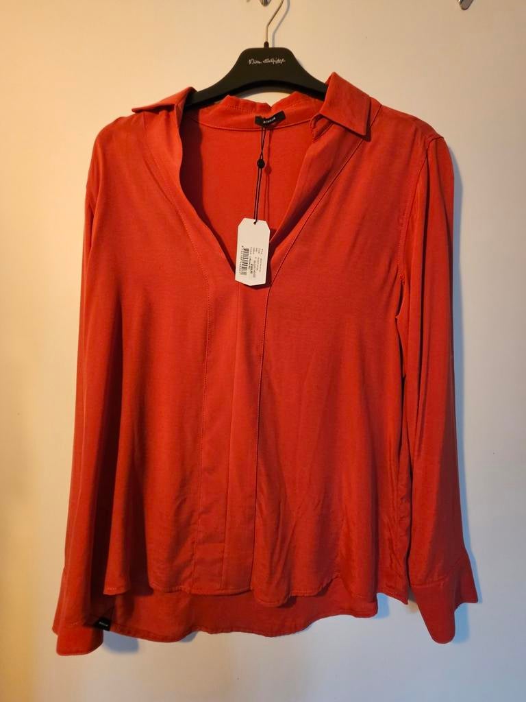 Nieuwe Denham blouse rood maat s met kaartje, Ophalen of Verzenden, Nieuw, Rood