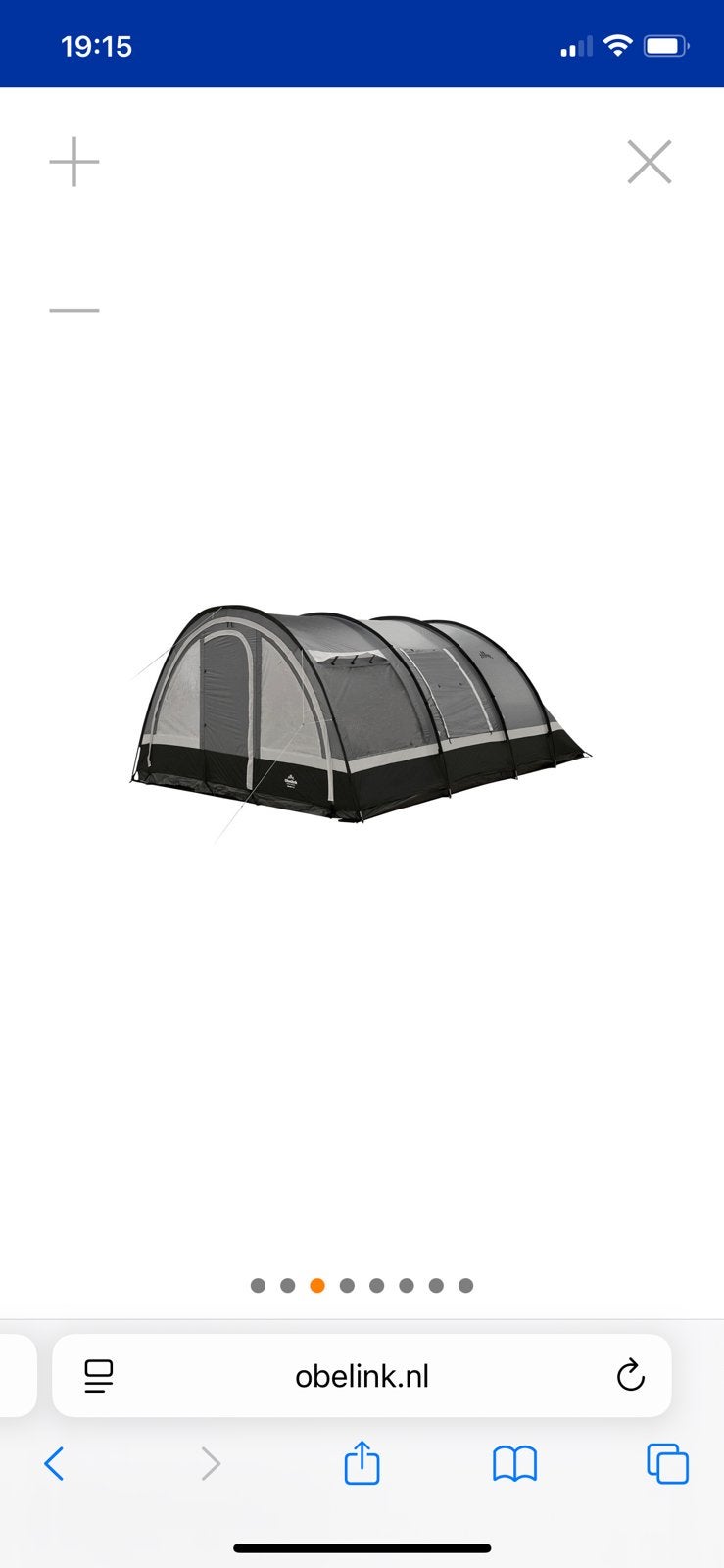 Obelink lugano 6 plus tunneltent, Ophalen, Gebruikt