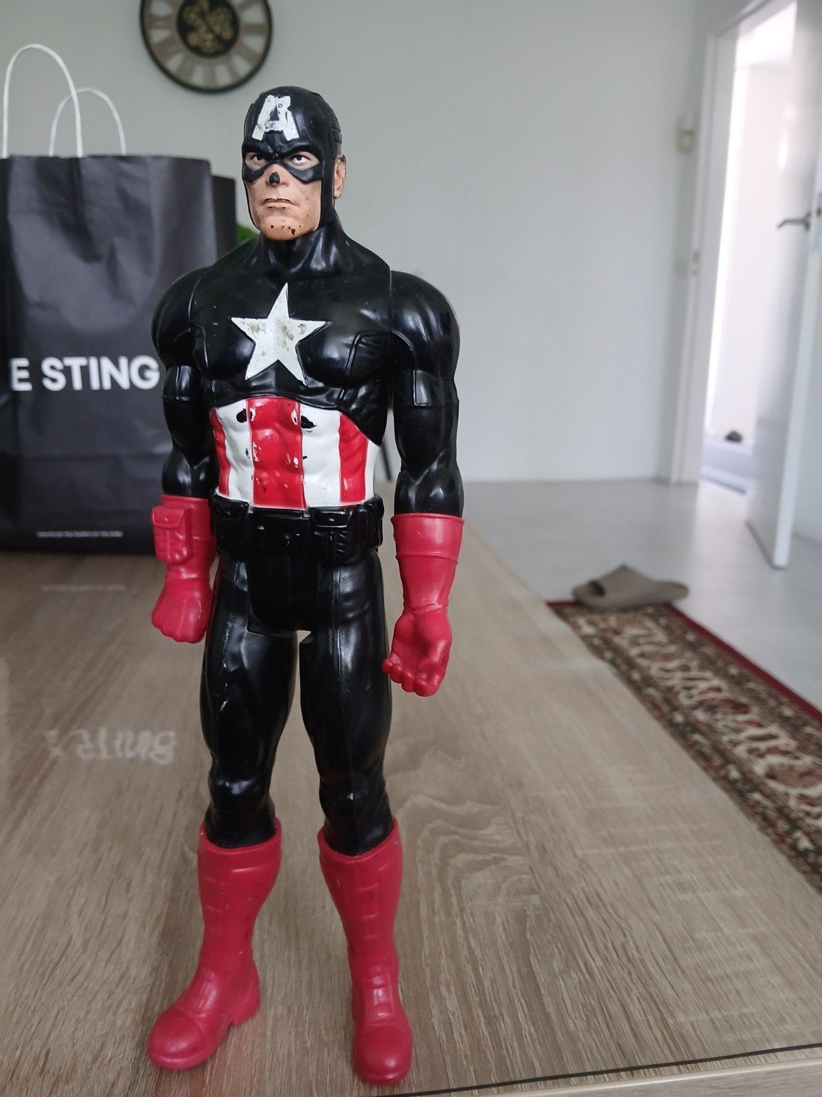 Captain America actiefiguur - Zwart pak, Ophalen of Verzenden, Gebruikt