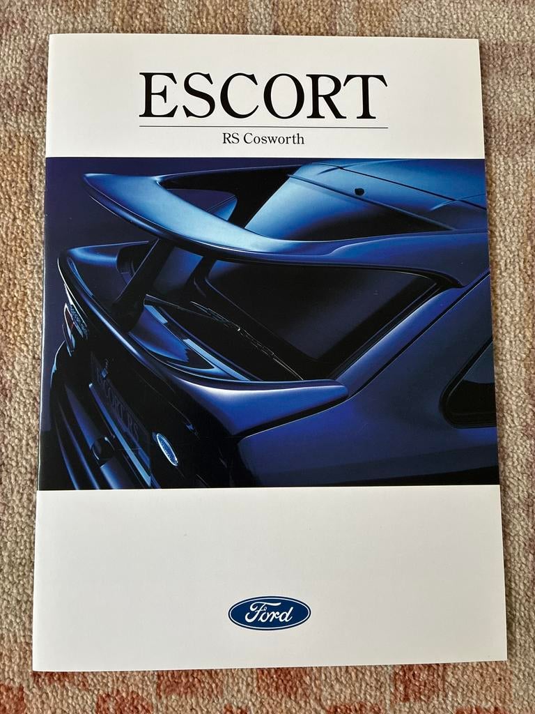 Ford RS Cosworth brochure 12/92, Ophalen of Verzenden, Zo goed als nieuw, Ford
