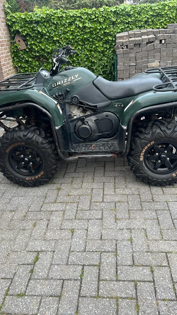 Yamaha grizzly 660 aut “05 quad  landbouw ( L7e ) 700 raptor, Motoren, Quads en Trikes, 1 cilinder, 660 cc, Meer dan 35 kW