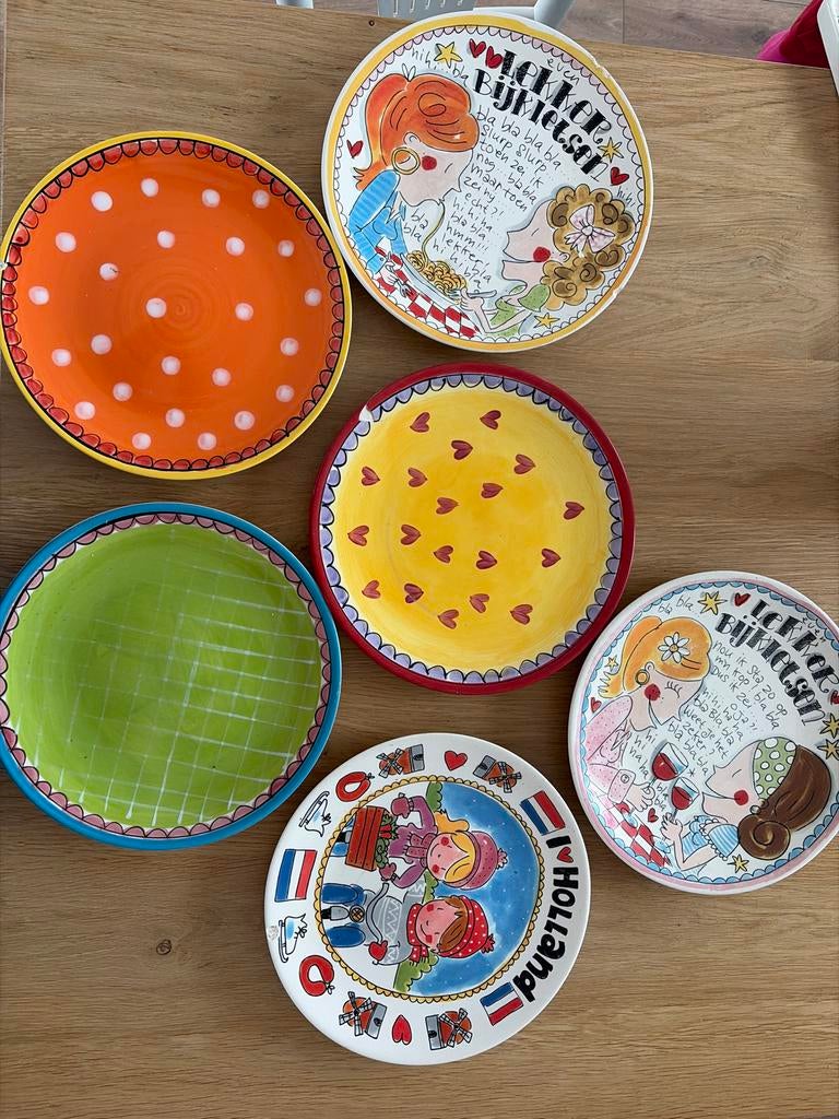 Blond Amsterdam borden set - 6 stuks, Huis en Inrichting, Keuken | Servies, Ophalen, Zo goed als nieuw, Aardewerk, Bord(en)