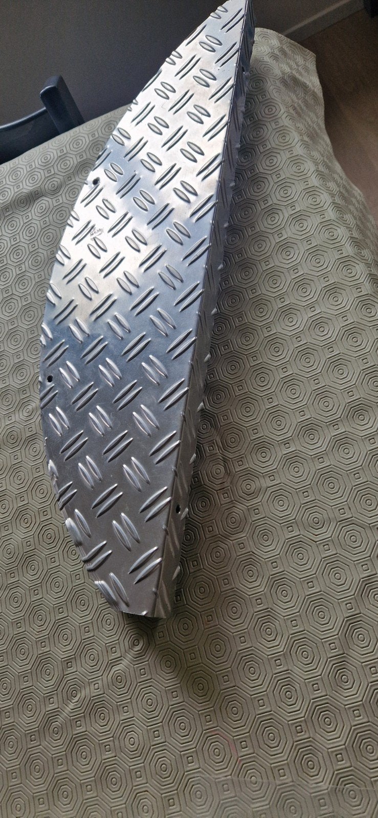 Aluminium traanplaat spatbord, Ophalen, Gebruikt