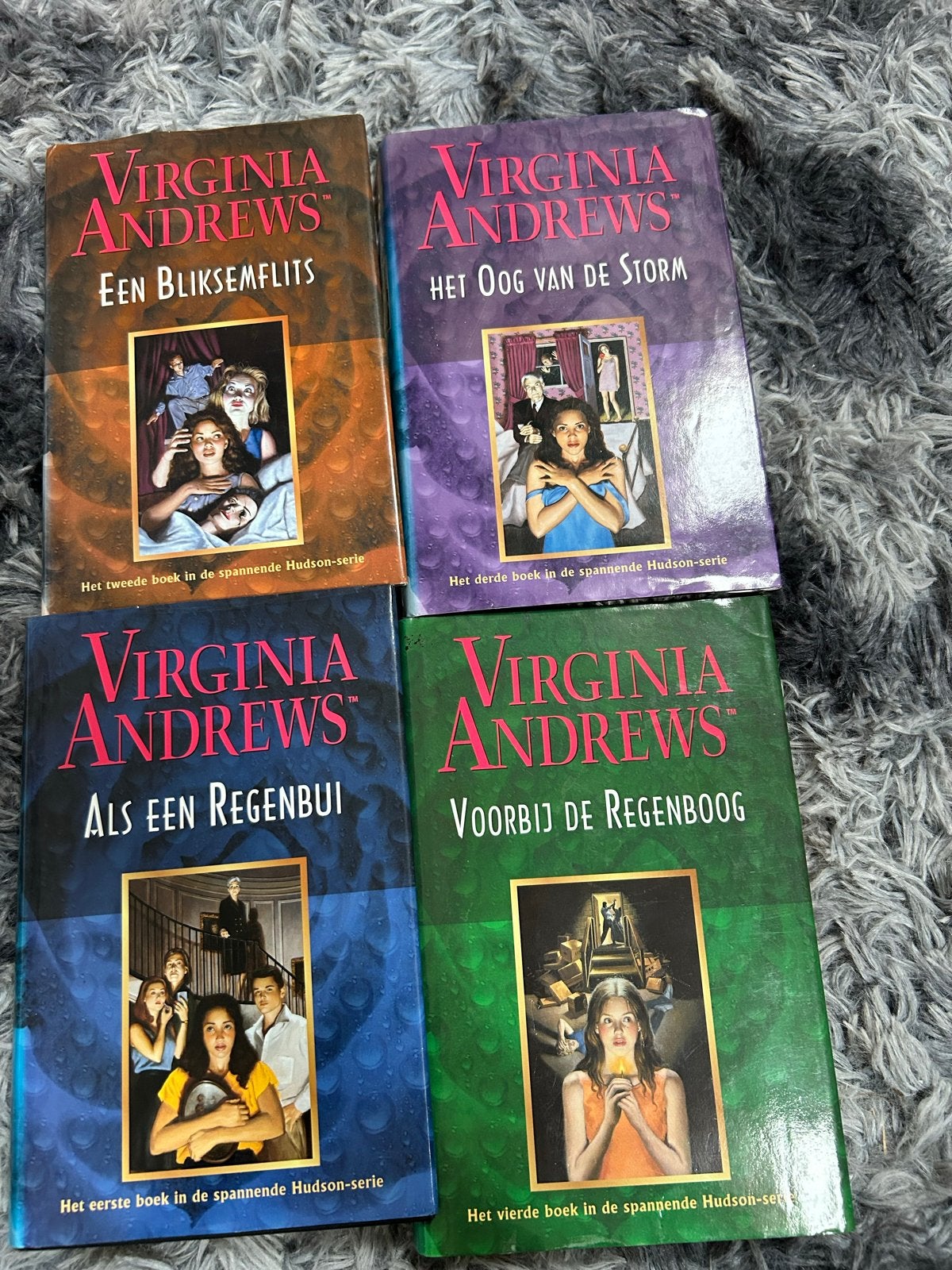 4-delige Hudson-serie van Virginia Andrews, Ophalen of Verzenden, Gelezen