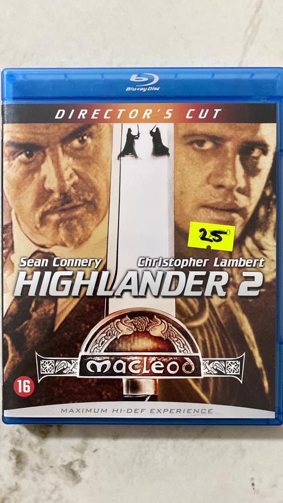Highlander 2 blu ray NL versie, Ophalen of Verzenden, Zo goed als nieuw, Actie