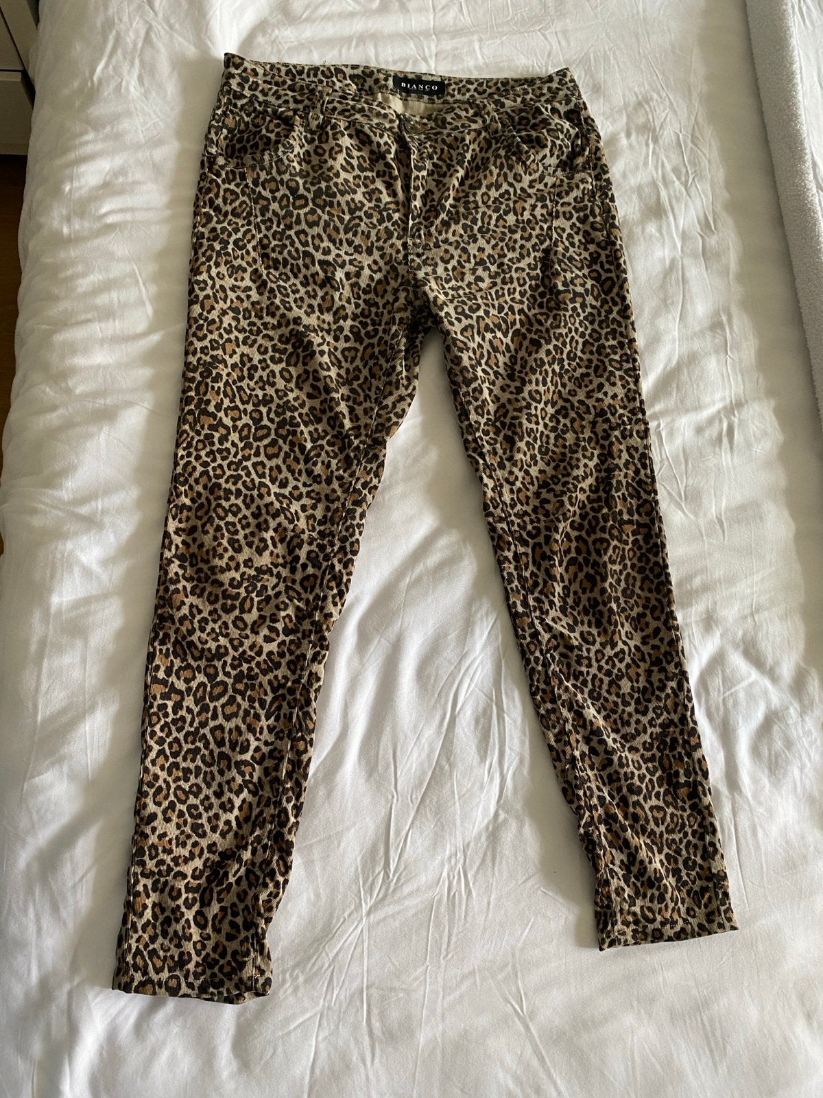 Bianco Luipaardprint Broek - Maat 38, Maat 38/40 (M), Bruin, Ophalen of Verzenden, Zo goed als nieuw