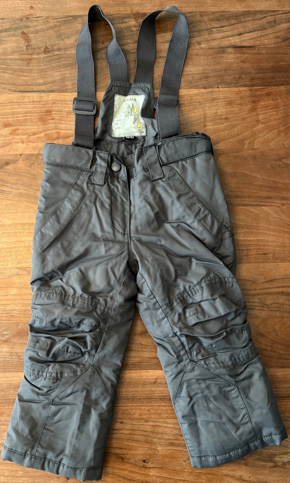 Hema skibroek/winterbroek maat 86/92 donker grijs, Kinderen en Baby's, Ophalen of Verzenden, Gebruikt, Jongetje of Meisje, Broekje