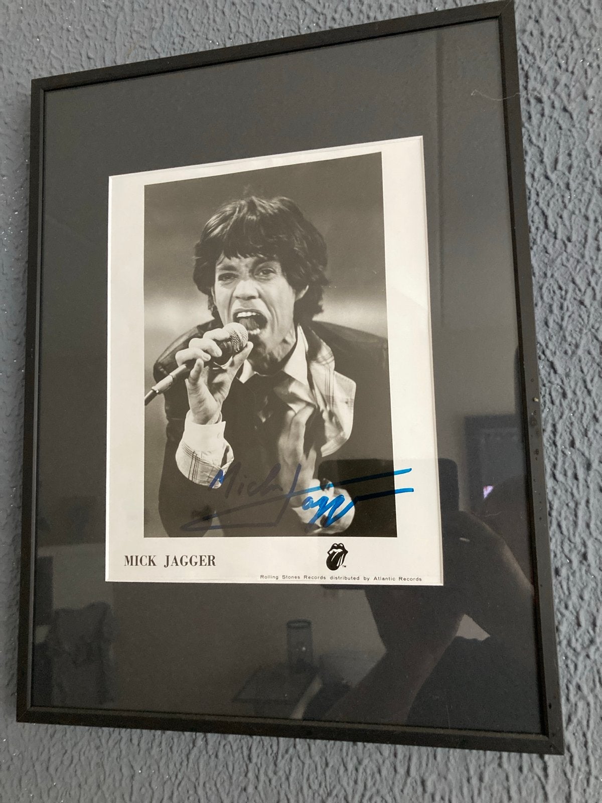 Mick Jagger Foto met handtekening en echtheidscertificaat, Ophalen of Verzenden, Foto, Fotografie, Gesigneerd