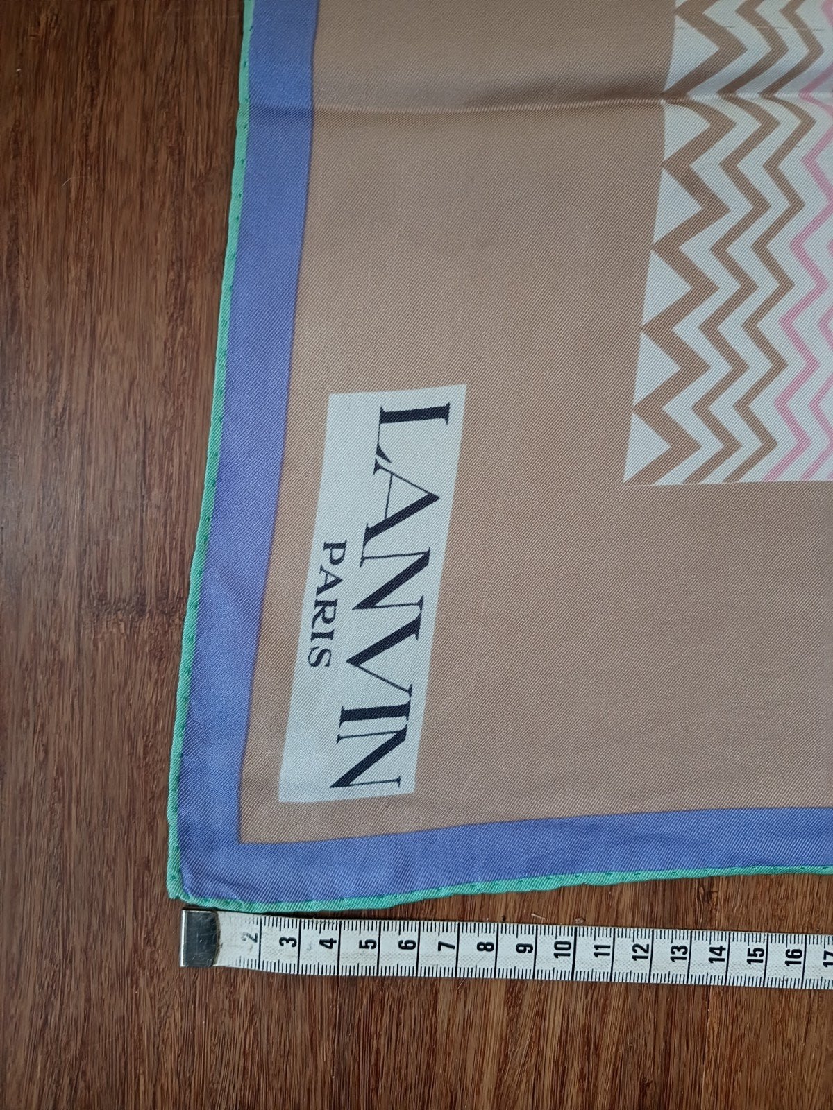 Lanvin Paris Vintage Zijden Sjaal met boot, Ophalen of Verzenden, Zo goed als nieuw, Maat 46/48 (XL) of groter, Sjaal