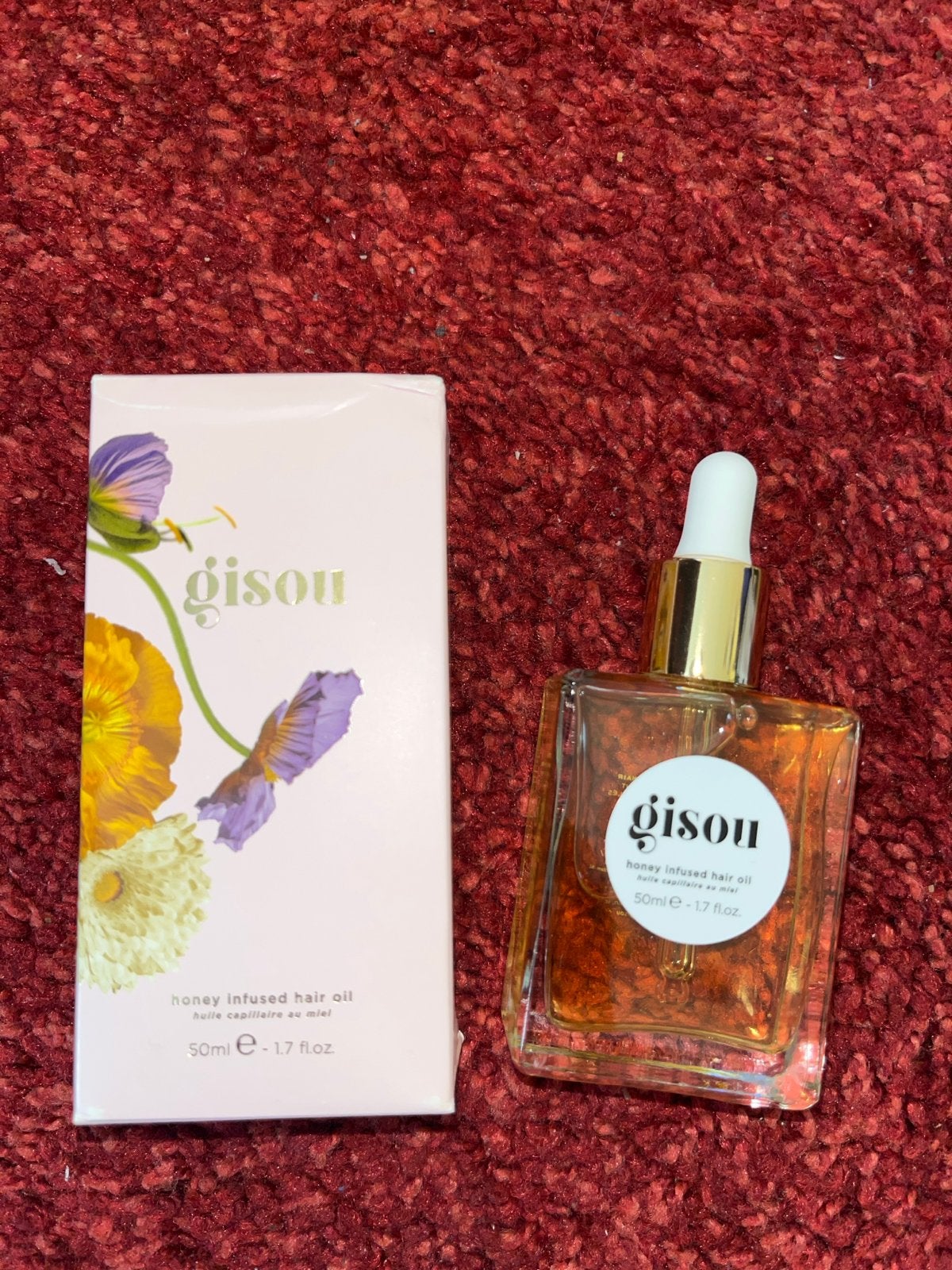 Gisou Honey Infused Hair Oil 50ml - Nieuw in doos, Ophalen of Verzenden, Nieuw, Haarverzorger of -hersteller