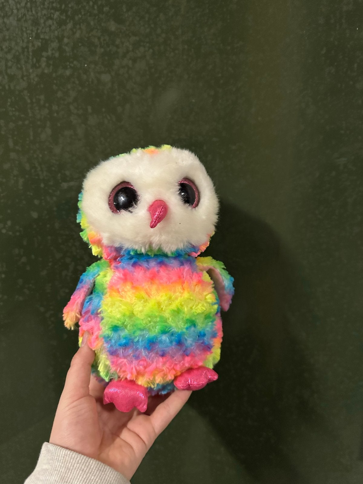 Ty Beanie Boo Uil Rainbow Regenboog Knuffel, Kinderen en Baby's, Overige typen, Nieuw, Ophalen of Verzenden, Met label