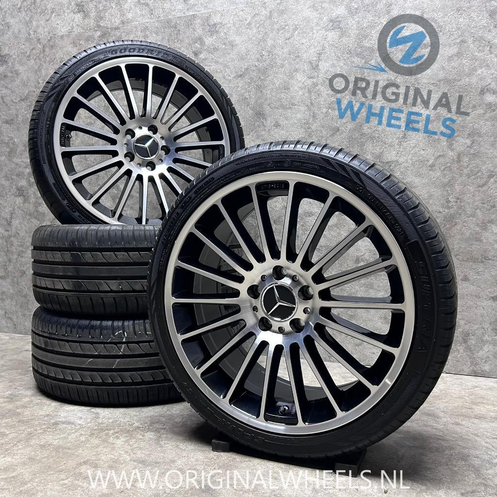 18 inch Keskin velgen + zomerbanden Mercedes A B C CLA, 18 inch, Banden en Velgen, Ophalen of Verzenden, Personenwagen