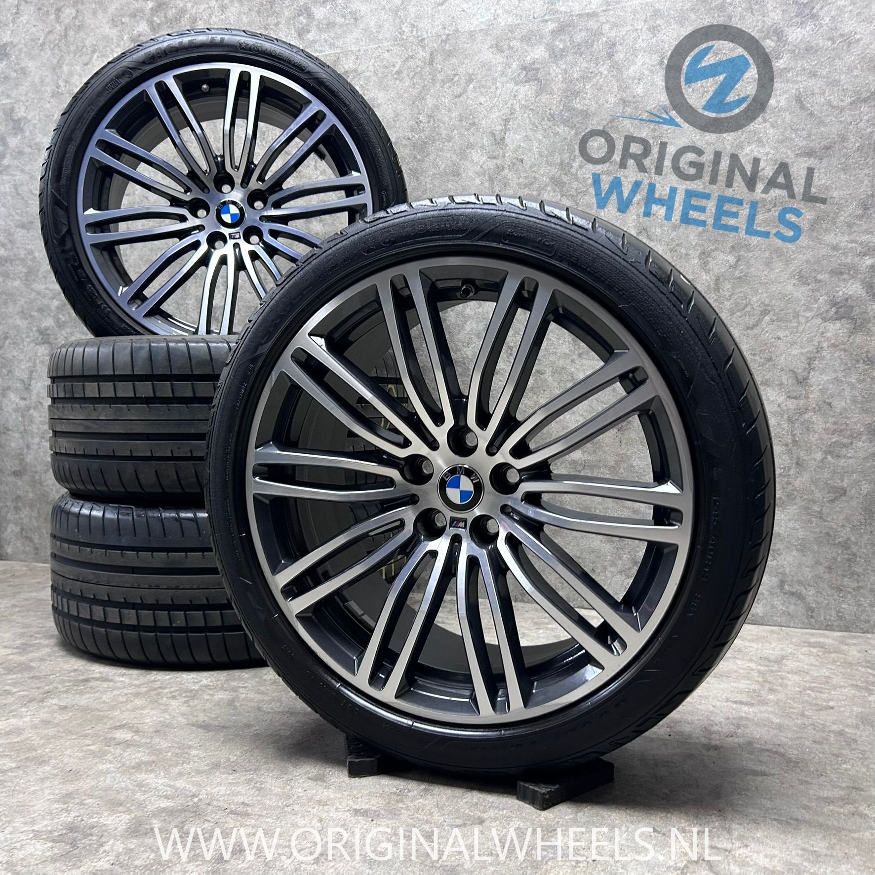19 inch originele velgen + zomerbanden BMW 5 serie 664 M