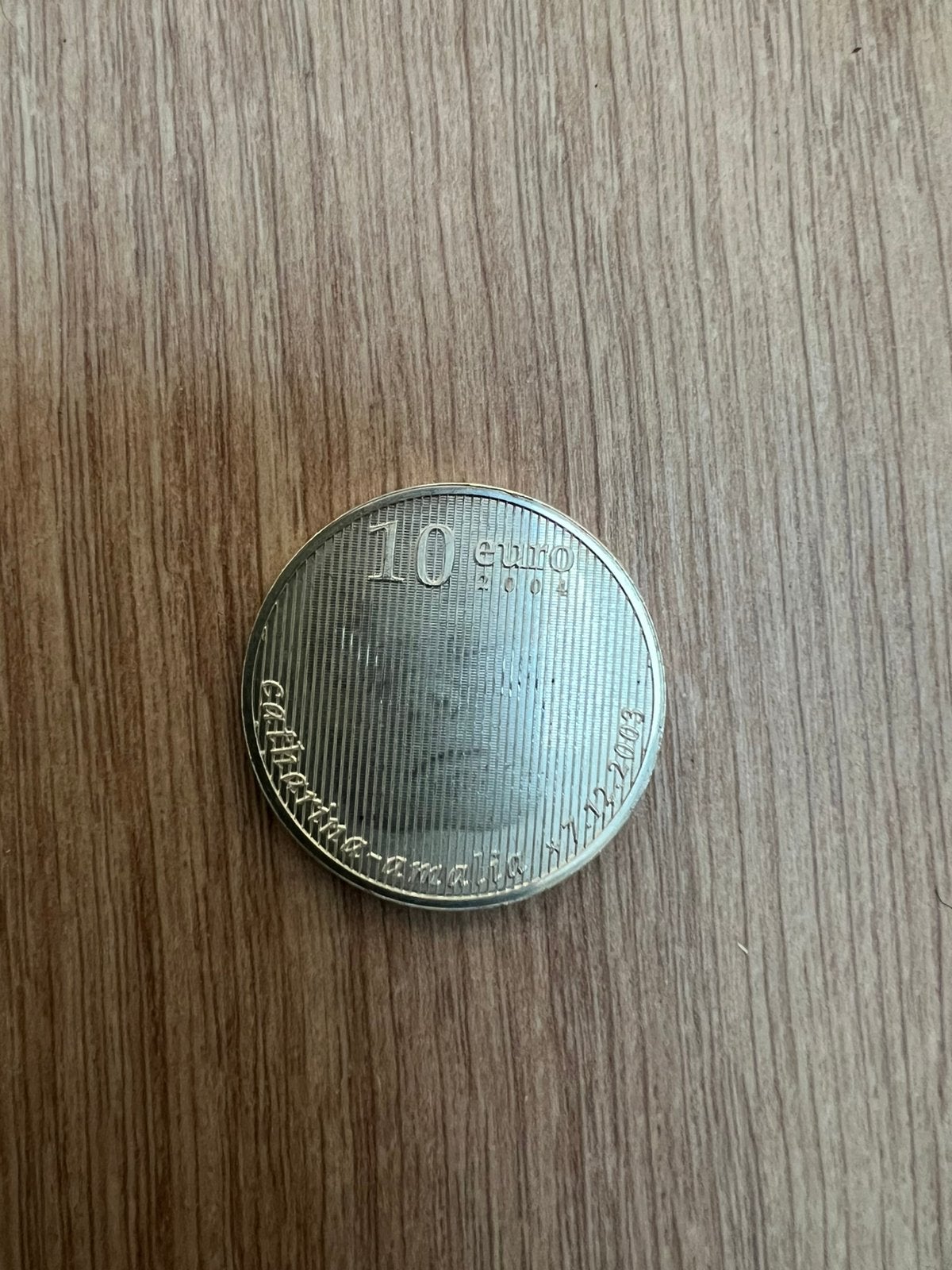 Amalia geboortemunt 10 euro 2004, Postzegels en Munten, Ophalen, Koningin Beatrix, Euro's