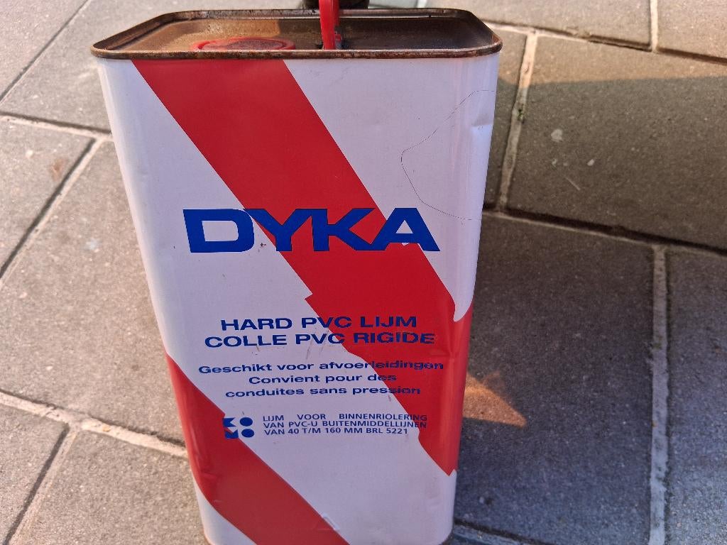 Dyka PVC lijm 5 liter, Ophalen, Nieuw