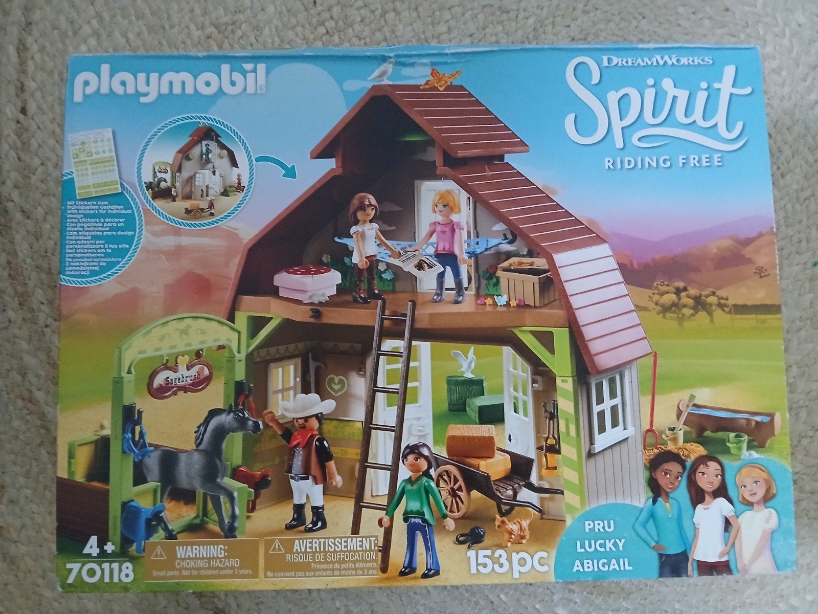Playmobil Spirit Riding Free Paardenstal 70118, Kinderen en Baby's, Speelgoed | Playmobil, Ophalen of Verzenden, Nieuw, Complete set