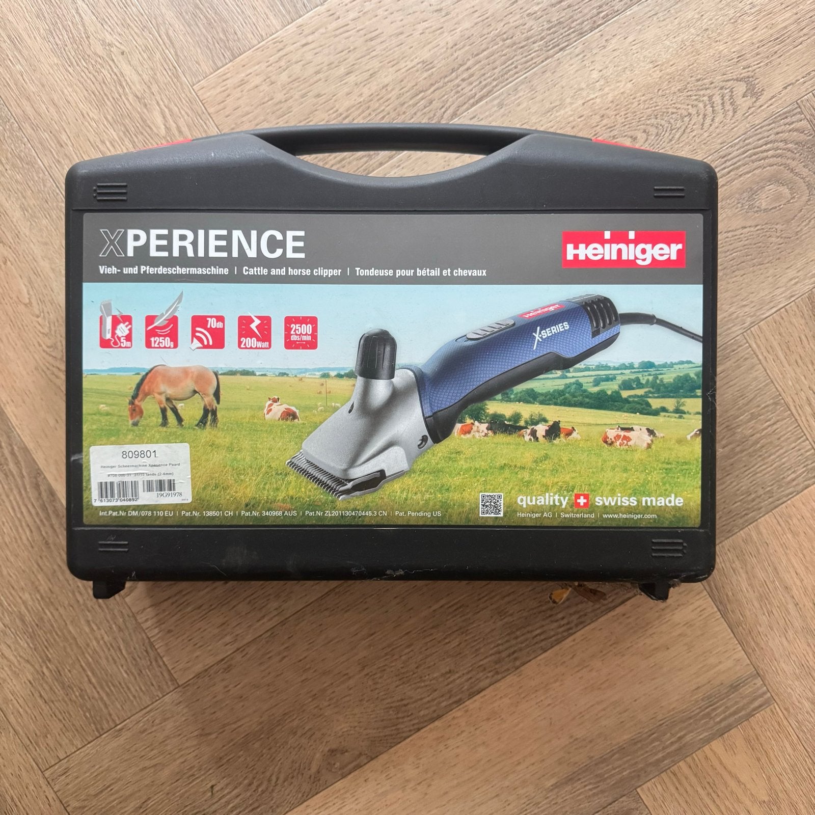 Heiniger Xperience scheermachine, 1 x gebruikt + messen, Ophalen of Verzenden
