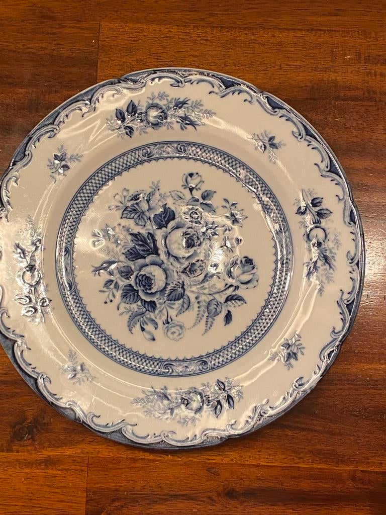 Prachtig groot bord Blue Rose China, Antiek en Kunst, Ophalen of Verzenden