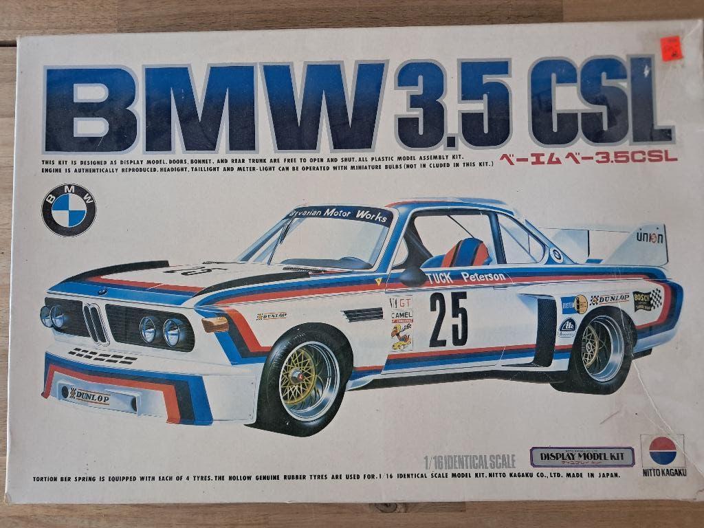 Bmw 3.5csl 1:16 Nitto Kagaku, Hobby en Vrije tijd, Modelbouw | Auto's en Voertuigen, Auto, Groter dan 1:32, Zo goed als nieuw