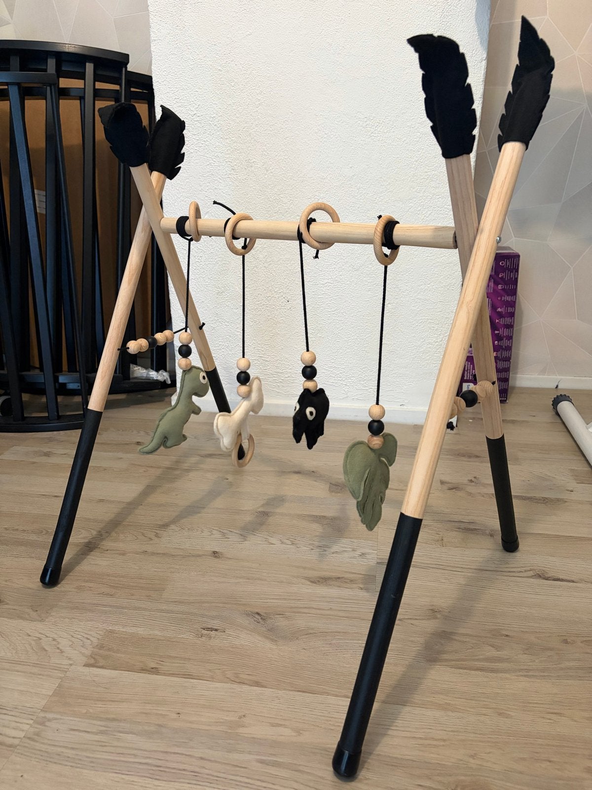 Babygym met dino rammelaars en geluid - inklapbaar, Ophalen of Verzenden, Gebruikt, Babygym, Met geluid