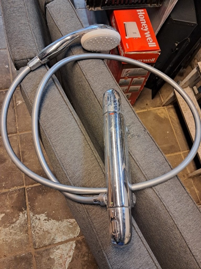 Grohtherm 1000 douchemengkraan/glijstang/sproeier gebruikt, Ophalen, Gebruikt, Chroom, Douche