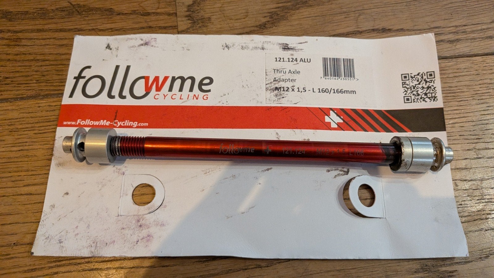 FollowMe Thru Axle Adapter 121.124 ALU, Gebruikt, Overige typen, Mountainbike, FollowMe