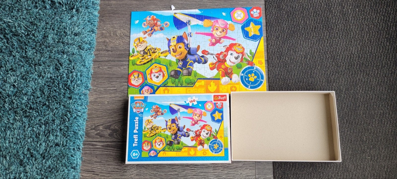 Paw Patrol Puzzel - Compleet en in goede staat, Ophalen, Meer dan 50 stukjes, Gebruikt, 4 tot 6 jaar