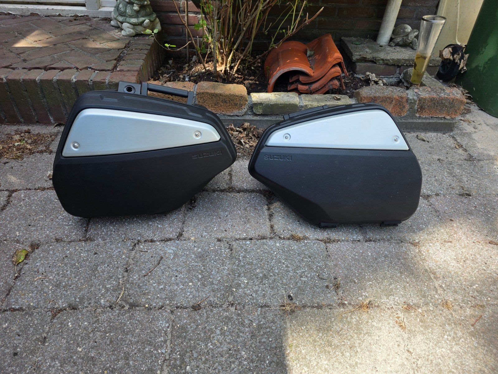 zijkoffers origineel suzuki, Ophalen, Gebruikt