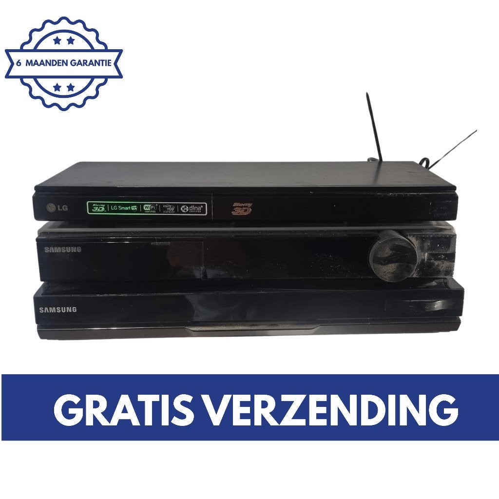 Partij Bluray spelers | Defect/Hobby | oa. LG en 2x Samsung, Verzenden, Diverse, Niet werkend, Diverse