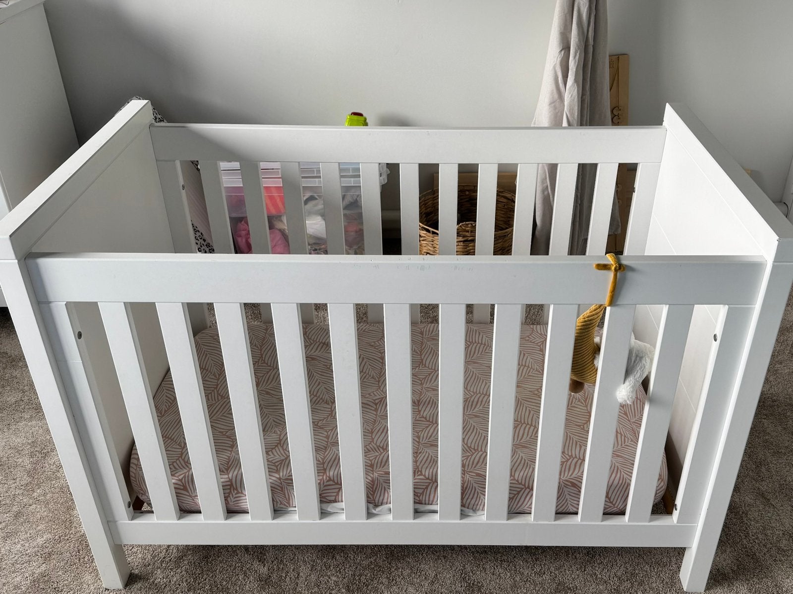 Bopita wit ledikant met matras, Kinderen en Baby's, Babywiegjes en Ledikanten, Ophalen, Gebruikt, Ledikant