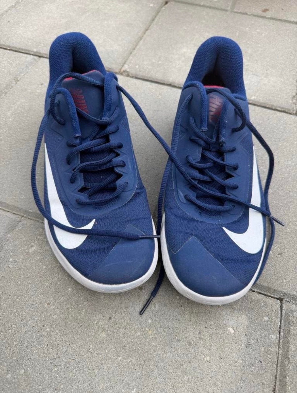 Nike sportschoenen maat 43 - Blauw, Ophalen of Verzenden, Gedragen, Blauw, Sneakers of Gympen