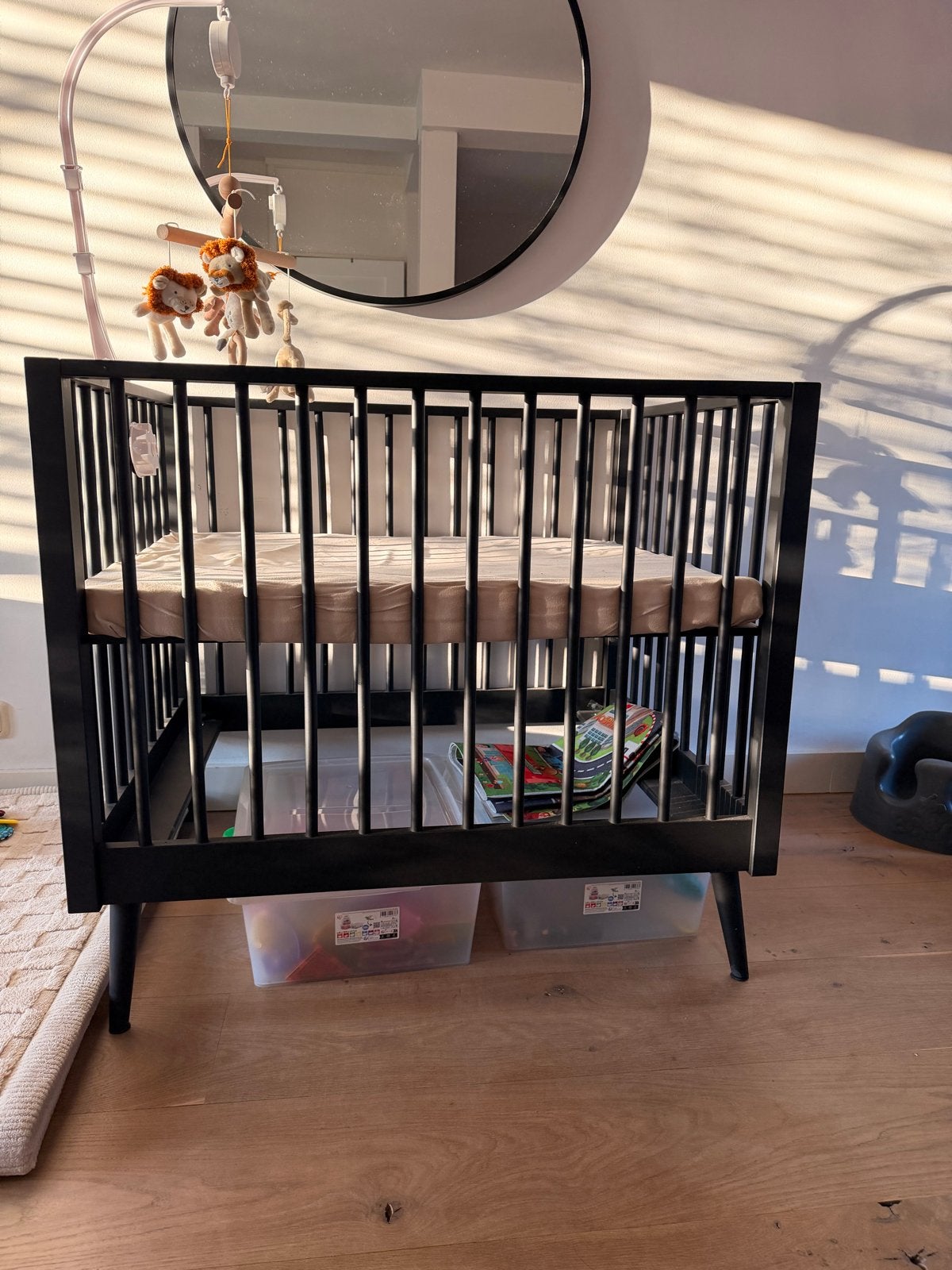 Europe Baby Evy Box Mat Zwart - Zo goed als nieuw, 85 tot 100 cm, Ophalen of Verzenden, Zo goed als nieuw, Minder dan 140 cm