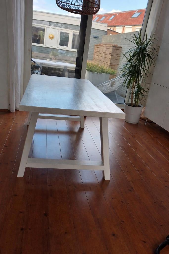 VT Wonen Eettafel - Stijlvol en Robuust, Ophalen, Gebruikt, Eikenhout, 50 tot 100 cm