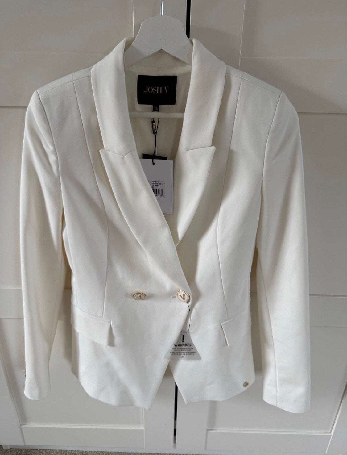 Nieuwe JOSH V Zoya blazer in het wit, maat XS., Wit, Nieuw, Ophalen of Verzenden, Jasje
