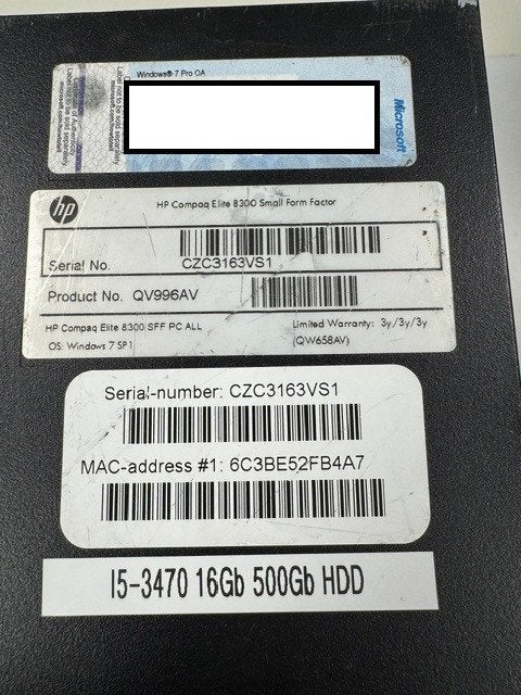HP Compaq Elite 8300 PC('s) zie advertentie, Ophalen, HDD, 2 tot 3 Ghz, HP PC