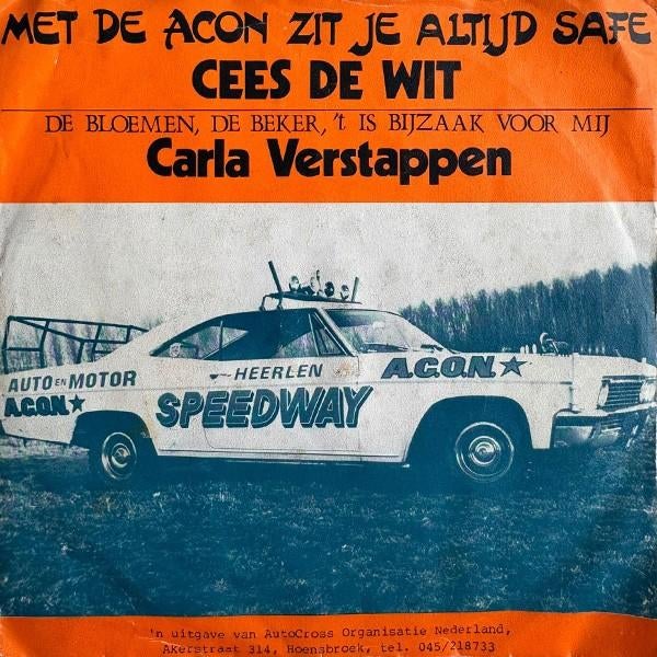 Vinylsingle cees de wit  / carla verstappen gezocht, Ophalen of Verzenden, Zo goed als nieuw, Overige formaten, Levenslied of Smartlap