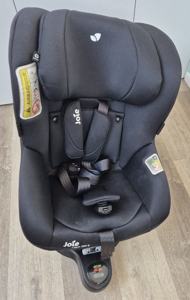 Joie i-Spin 360 E i-Size Autostoel – 360 – ISOFIX – Zwart, 0 t/m 18 kg, Afneembare rugleuning, Zo goed als nieuw, Isofix
