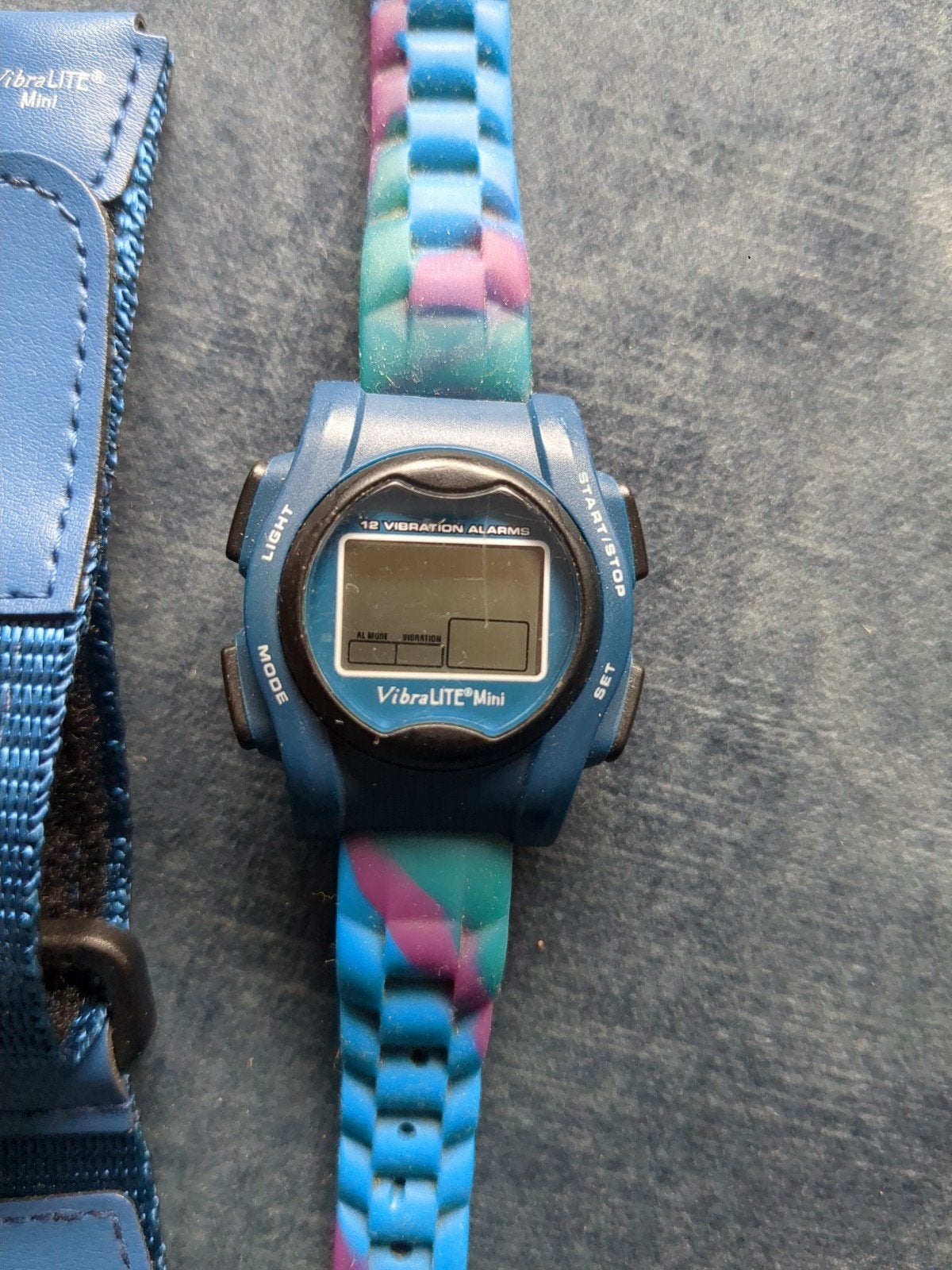 kinderhorloge vibralite mini. vibreert bij alarm, Ophalen, Gebruikt, Blauw, Jongen of Meisje