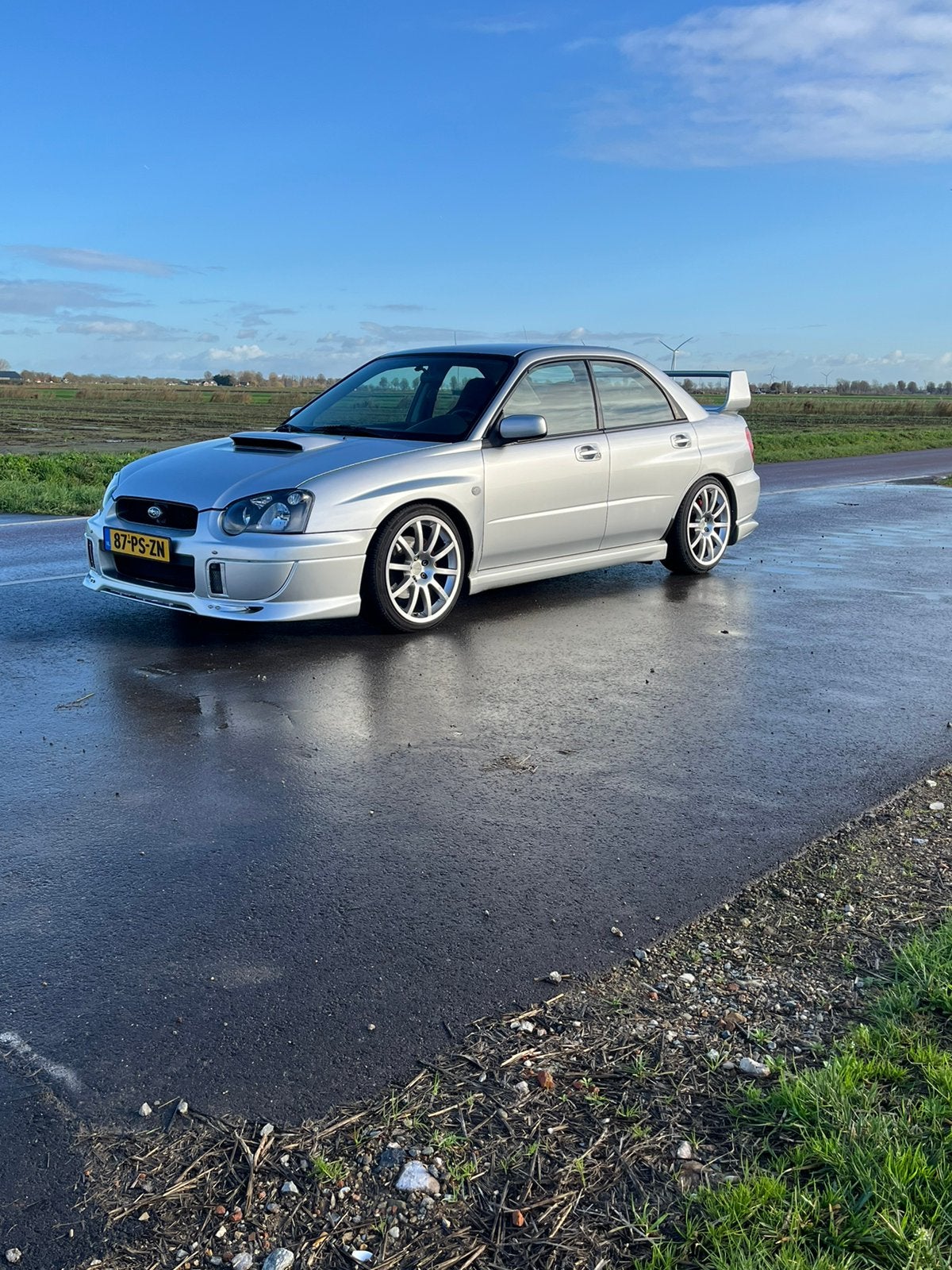 Subaru Impreza 2.0 Turbo WRX AWD 2004 Grijs, Auto's, Subaru, 1994 cc, 1345 kg, 4 cilinders, 1200 kg