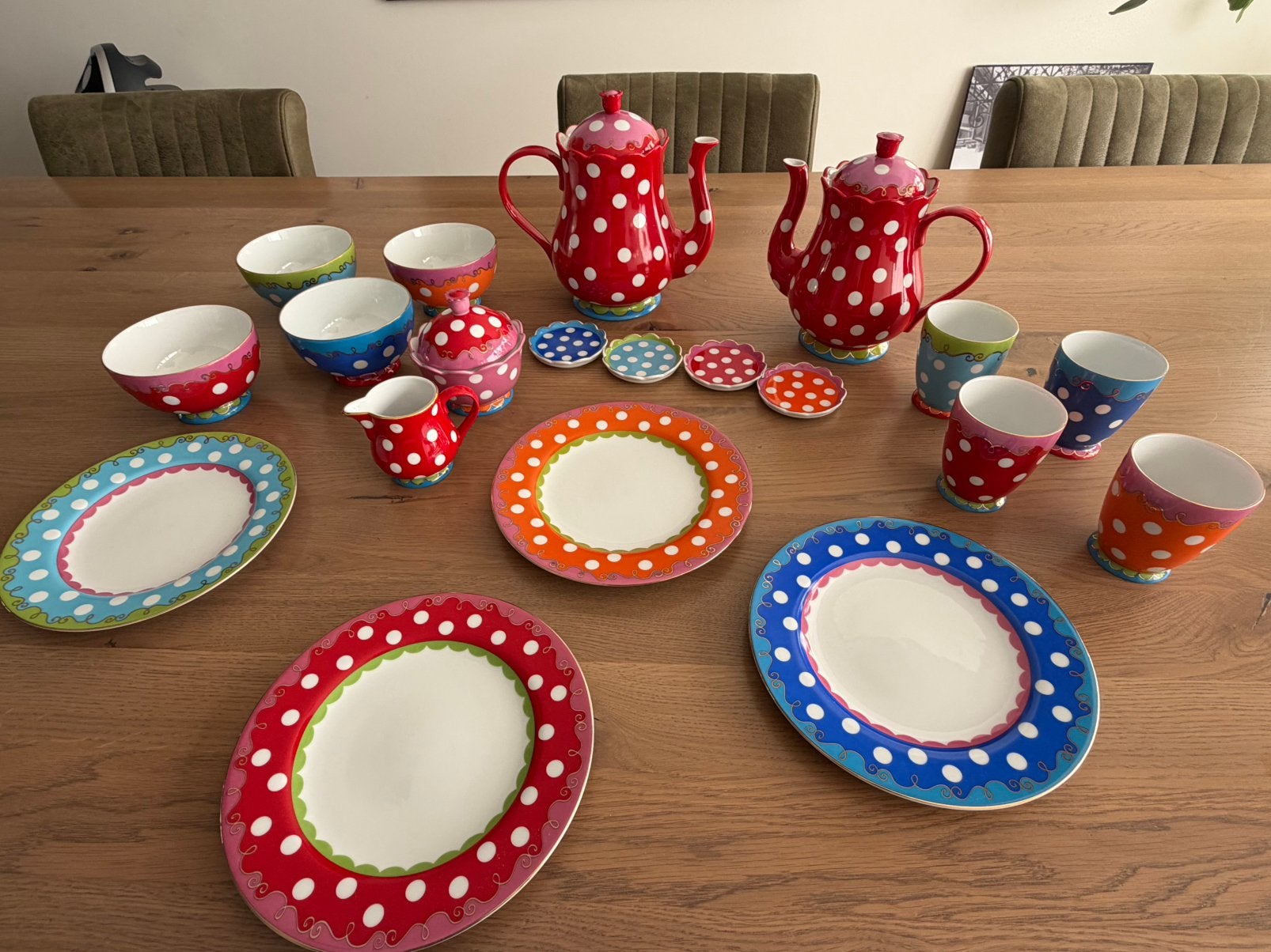 Oilily servies nooit gebruikt, Ophalen, Overige merken, Overige typen, Nieuw