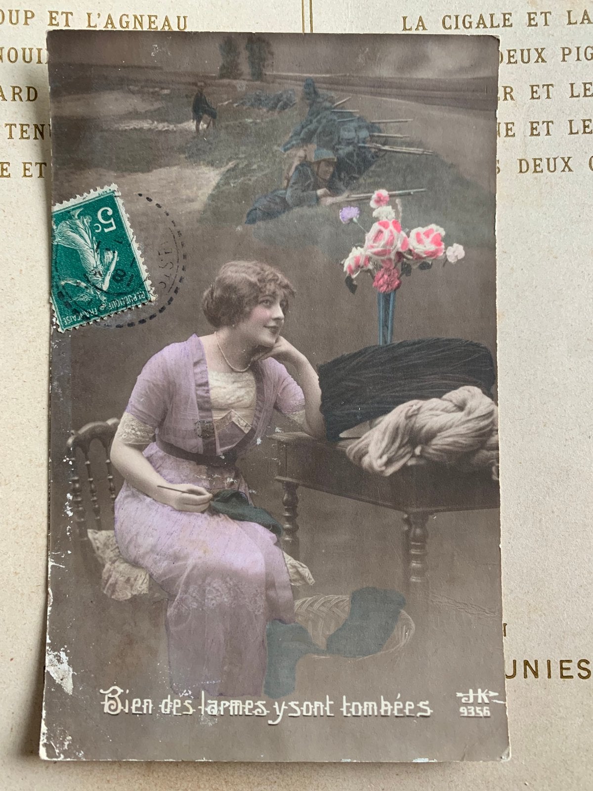 1915 Bien des larmes y sont tombérs - WO1 (EL), Ophalen of Verzenden, Voor 1920, Gelopen, Overige thema's