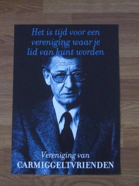 Affiche Simon Carmiggelt., Verzamelen, Ophalen of Verzenden, Nieuw, A1 t/m A3, Film en Tv