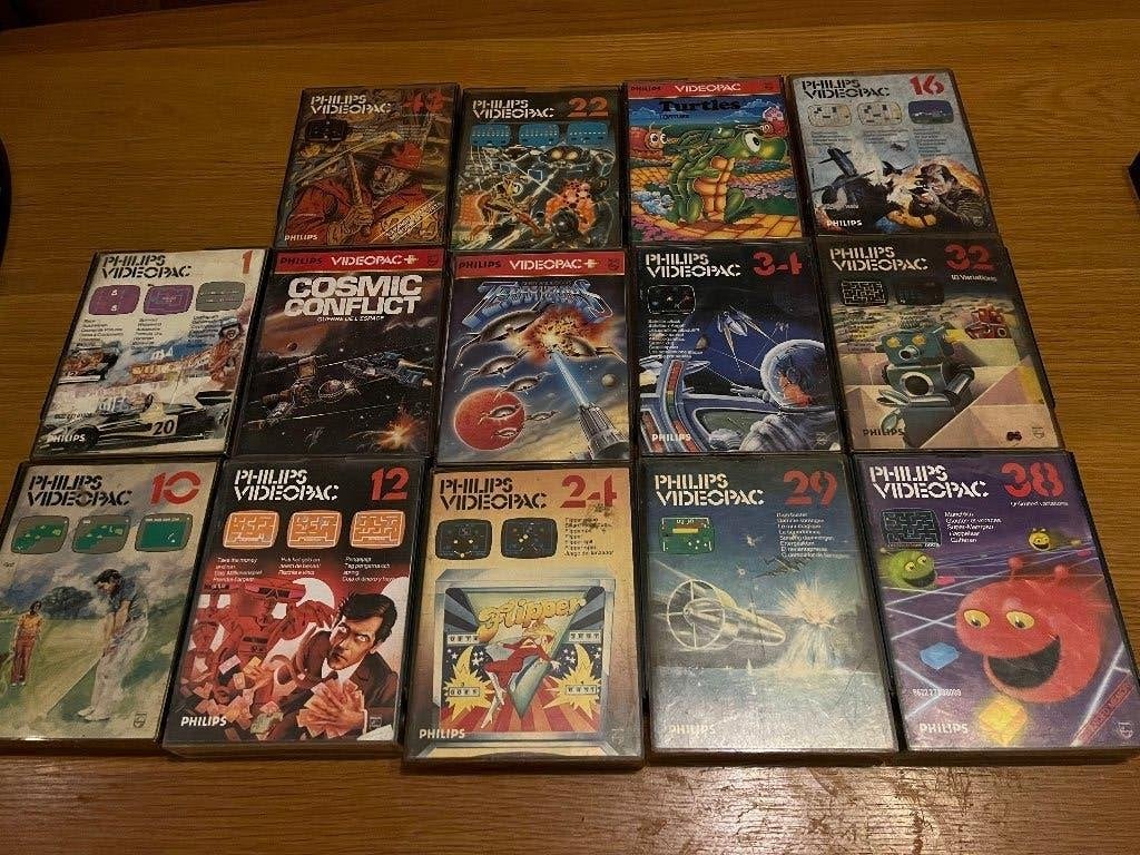 Philips Videopac G7000 – games met hardcase en boekje, Ophalen, Gebruikt, Overige genres, 1 speler