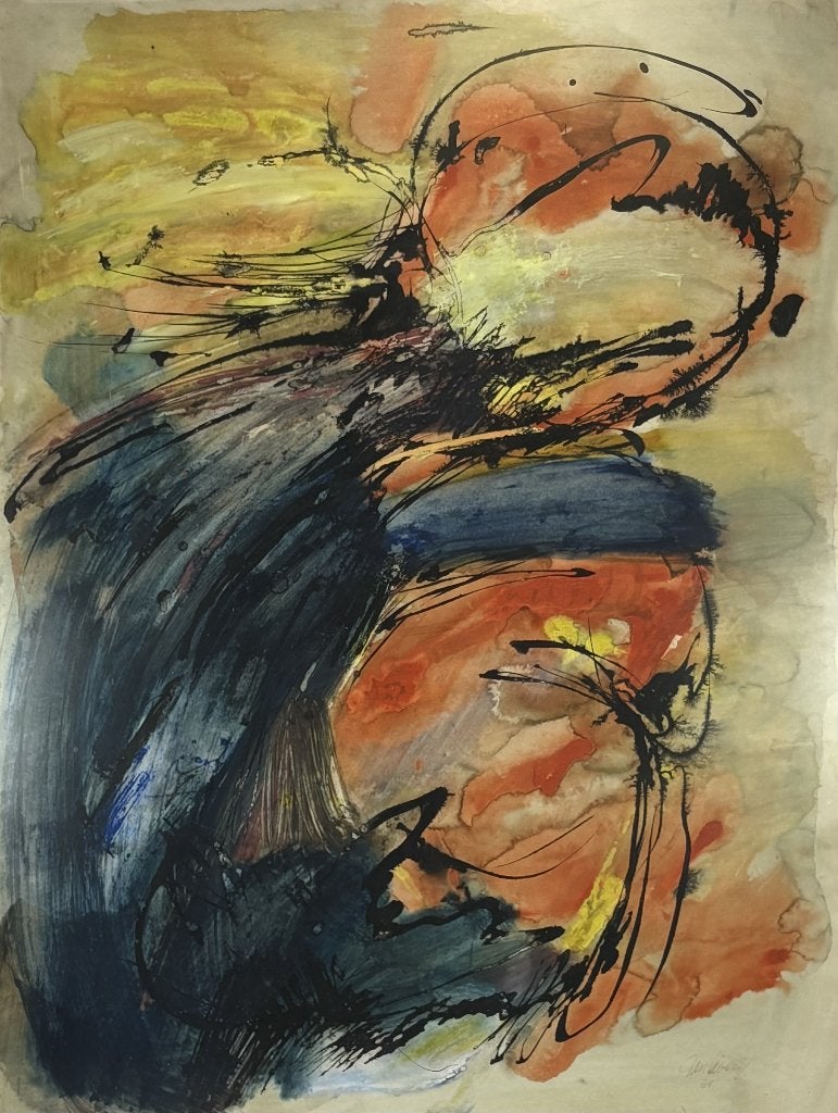 257. Aquarel – abstracte compositie,1961, Ophalen