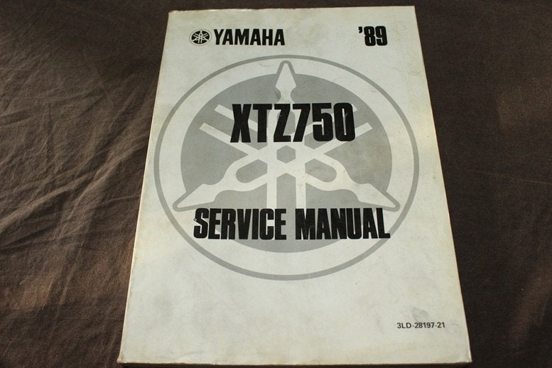 Yamaha XTZ750 Tenere 1989 motorcycle service manual XTZ 750, Motoren, Ophalen of Verzenden, Yamaha